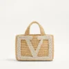 Petit sac shopping Valentino Garavani Viva Superstar en raphia Petit sac shopping Valentino Garavani Viva Superstar en raphia