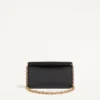 Pochette Valentino Garavani Vain en cuir de veau brillant Pochette Valentino Garavani Vain en cuir de veau brillant