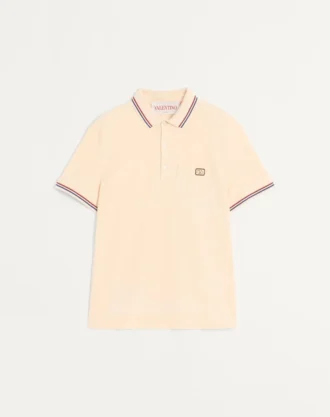 Polo en coton piqué avec patch Vlogo