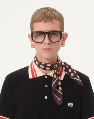 Polo en coton piqué avec patch Vlogo