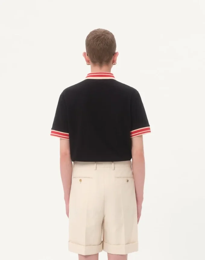 Polo en coton piqué avec patch Vlogo Polo en coton piqué avec patch Vlogo