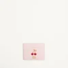 Porte-cartes Cherryfic en cuir de veau grainé Porte-cartes Cherryfic en cuir de veau grainé
