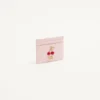 Porte-cartes Cherryfic en cuir de veau grainé Porte-cartes Cherryfic en cuir de veau grainé