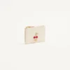 Porte-cartes Cherryfic en cuir de veau grainé Porte-cartes Cherryfic en cuir de veau grainé