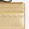 Porte-cartes Rockstud en cuir de veau grainé laminé avec fermeture à glissière Porte-cartes Rockstud en cuir de veau grainé laminé avec fermeture à glissière
