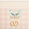 Porte-cartes Vlogo Signature Le Chat De La Maison en cuir de veau grainé Porte-cartes Vlogo Signature Le Chat De La Maison en cuir de veau grainé