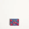 Portefeuille en denim Vlogo Signature avec broderie Cherryfic Portefeuille en denim Vlogo Signature avec broderie Cherryfic
