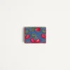 Portefeuille en denim Vlogo Signature avec broderie Cherryfic Portefeuille en denim Vlogo Signature avec broderie Cherryfic