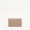 Portefeuille Rockstud avec chaîne en cuir de veau grainé Portefeuille Rockstud avec chaîne en cuir de veau grainé