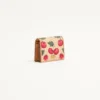 Portefeuille Vlogo Signature Cherryfic en raphia jacquard Portefeuille Vlogo Signature Cherryfic en raphia jacquard