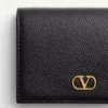 Portefeuille VLogo Signature en cuir de veau grainé Portefeuille VLogo Signature en cuir de veau grainé
