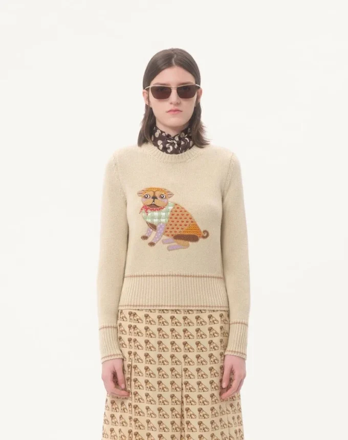 Pull brodé Le Chien De La Maison Pull brodé Le Chien De La Maison