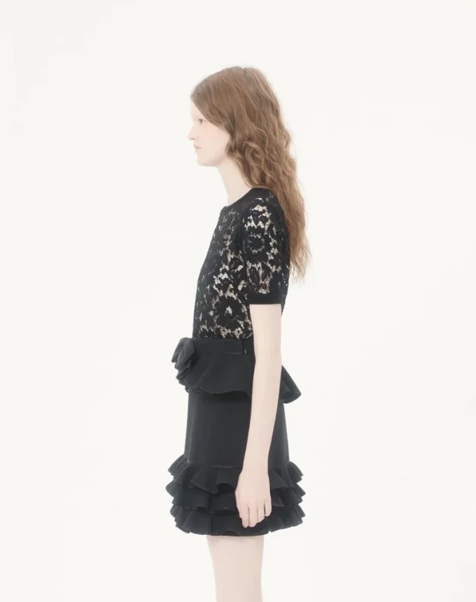 Pull en dentelle et coton Pull en dentelle et coton