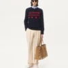 Pull en laine avec motif jacquard Chez Valentino Pull en laine avec motif jacquard Chez Valentino