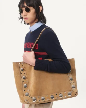 Pull en laine avec motif jacquard Chez Valentino