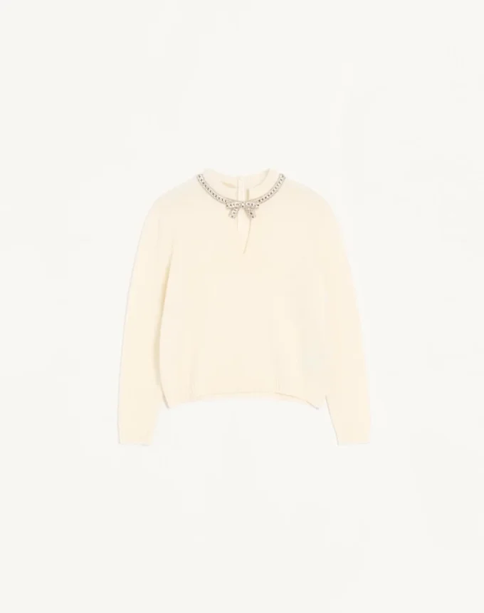 Pull en laine brodé Pull en laine brodé