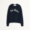 Pull en laine à col rond avec broderie Chez Valentino Pull en laine à col rond avec broderie Chez Valentino