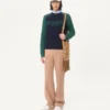 Pull en laine et coton avec motif jacquard Chez Valentino Pull en laine et coton avec motif jacquard Chez Valentino