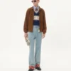 Pull en laine et coton avec motif jacquard Chez Valentino Pull en laine et coton avec motif jacquard Chez Valentino