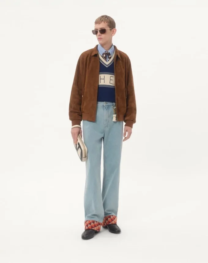 Pull en laine et coton avec motif jacquard Chez Valentino Pull en laine et coton avec motif jacquard Chez Valentino
