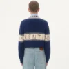 Pull en laine et coton avec motif jacquard Chez Valentino Pull en laine et coton avec motif jacquard Chez Valentino
