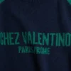 Pull en laine et coton avec motif jacquard Chez Valentino Pull en laine et coton avec motif jacquard Chez Valentino