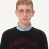 Pull en laine et coton avec patch Le Chat De La Maison Pull en laine et coton avec patch Le Chat De La Maison