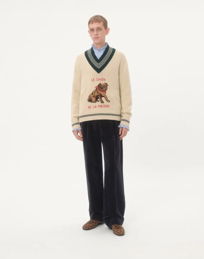 Pull en laine jacquard Le Chien De La Maison Pull en laine jacquard Le Chien De La Maison