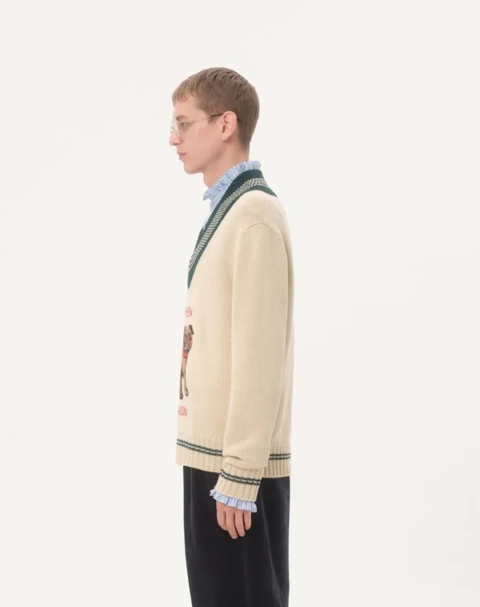 Pull en laine jacquard Le Chien De La Maison Pull en laine jacquard Le Chien De La Maison