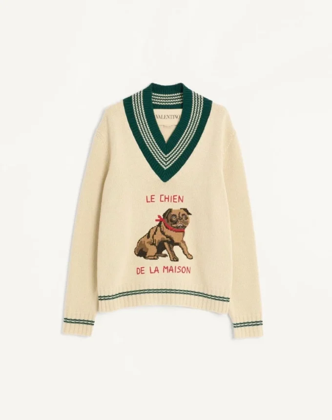Pull en laine jacquard Le Chien De La Maison Pull en laine jacquard Le Chien De La Maison