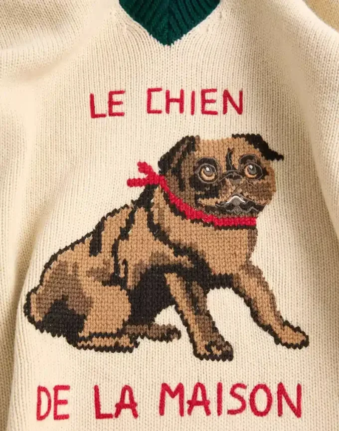Pull en laine jacquard Le Chien De La Maison Pull en laine jacquard Le Chien De La Maison