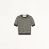 Pull en laine jacquard Toute La V
