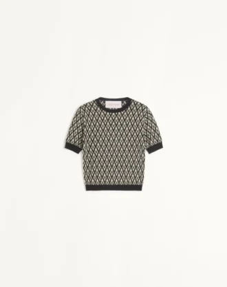 Pull en laine jacquard Toute La V Pull en laine jacquard Toute La V