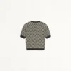 Pull en laine jacquard Toute La V