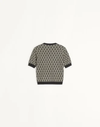 Pull en laine jacquard Toute La V Pull en laine jacquard Toute La V