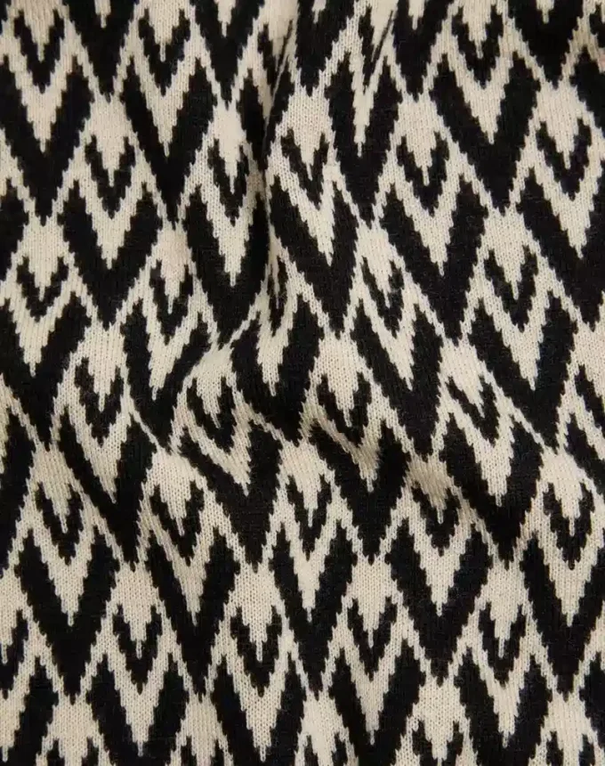 Pull en laine jacquard Toute La V