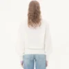 Pull en laine mohair brodé