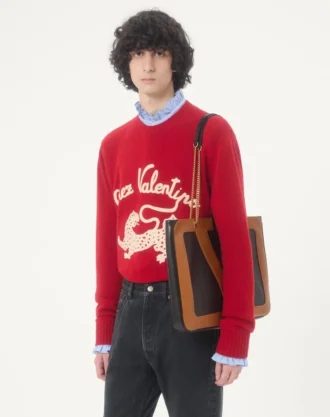 Pull en laine Valentino avec broderie Chez Valentino & Panther Pull en laine Valentino avec broderie Chez Valentino & Panther