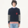 Pull en laine Valentino avec broderie VG Pull en laine Valentino avec broderie VG