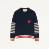 Pull en laine Valentino avec broderie VG Pull en laine Valentino avec broderie VG