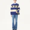 Pull en laine Valentino avec motif panthère jacquard Pull en laine Valentino avec motif panthère jacquard