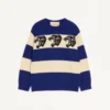 Pull en laine Valentino avec motif panthère jacquard Pull en laine Valentino avec motif panthère jacquard