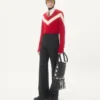 Pull en laine Valentino avec nœud VLogo dans le dos Pull en laine Valentino avec nœud VLogo dans le dos