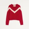 Pull en laine Valentino avec nœud VLogo dans le dos Pull en laine Valentino avec nœud VLogo dans le dos