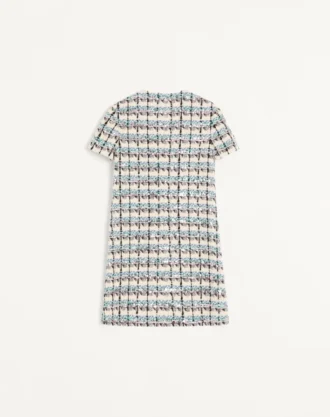 ROBE COURTE BRODÉE DE PAILLETTES EN TWEED