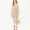 Robe courte brodée en tulle Illusione Robe courte brodée en tulle Illusione