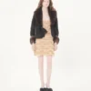 Robe courte brodée en tulle Illusione Robe courte brodée en tulle Illusione