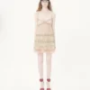 Robe courte brodée en tulle Illusione Robe courte brodée en tulle Illusione