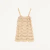 Robe courte brodée en tulle Illusione Robe courte brodée en tulle Illusione