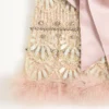 Robe courte brodée en tulle Illusione Robe courte brodée en tulle Illusione